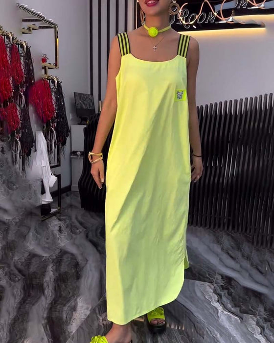 Jurk Gesplitste Schouderbanden Los