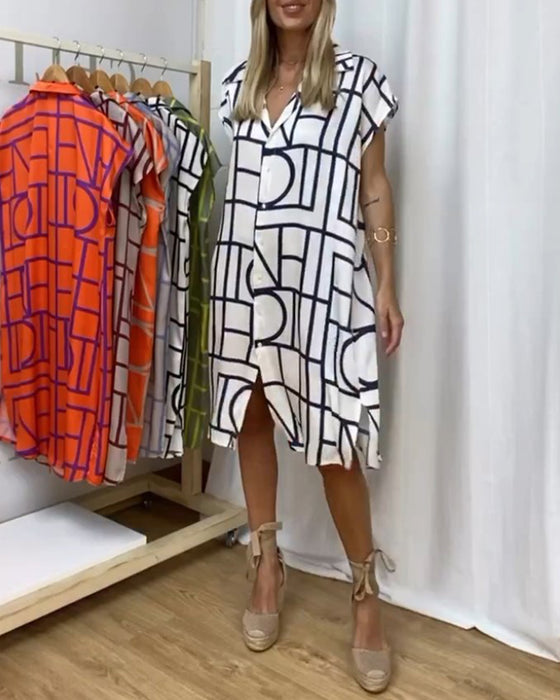 Casual damesjurk met print