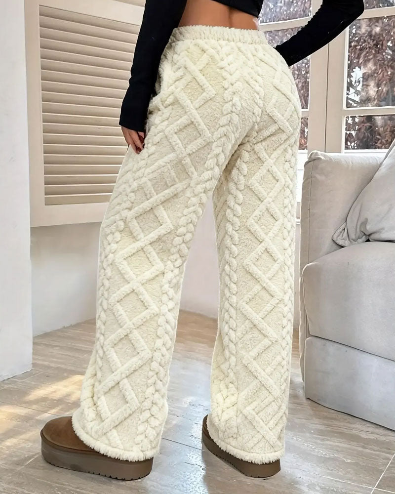 Broek Elastische Taille Trekkoord Mode
