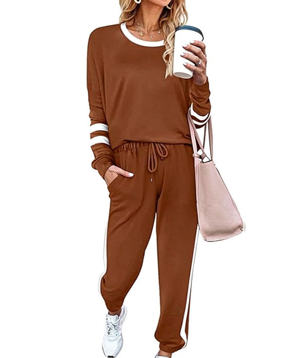 Set Ronde Hals Lange Mouw Top Joggingbroek