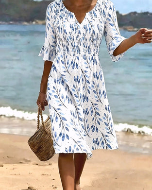 Jurk Halve Mouw Geprint