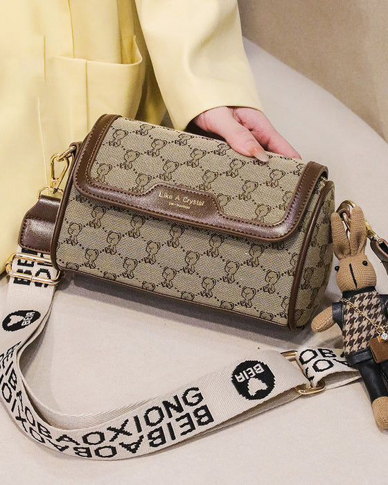 Tas Beerprint Eenvoudige Schoudertas