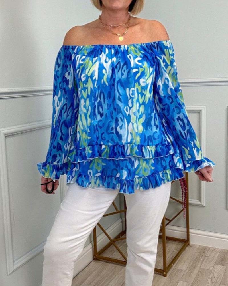 Blouse Lange Mouw Bedrukt