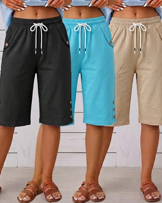 Broek Trekkoord Casual Kort