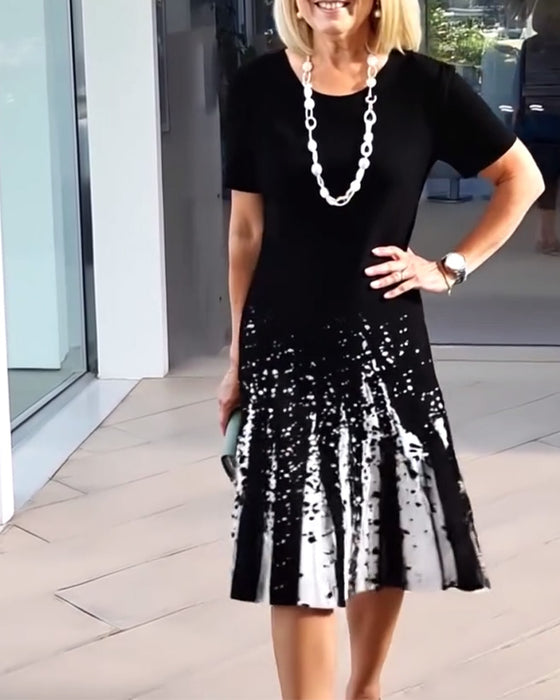 Jurk Temperamentvol Forens Print