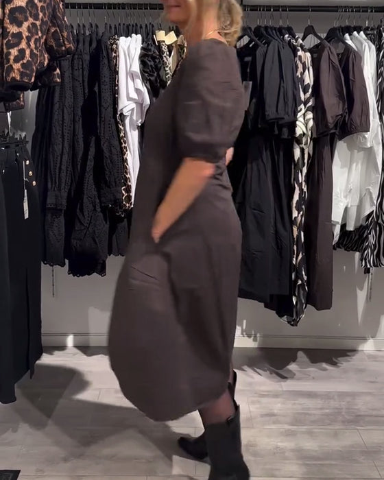 Jurk V-hals Zak Casual