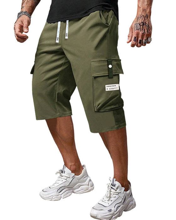 Broek Heren Casual Trekkoord Capri Cargo