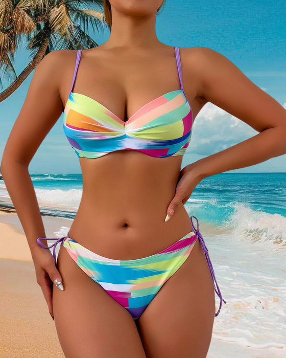 Bikini Tweedelig Geprint Touw