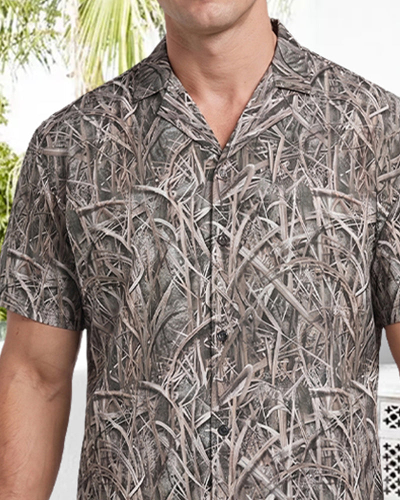 Overhemd Riet Camouflageprint Casual