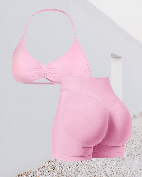 Sets Hoge Tijl Bil-Liftende Leggings