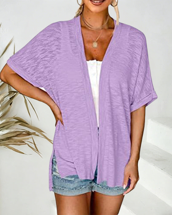 Jas Korte Mouw Casual Effen