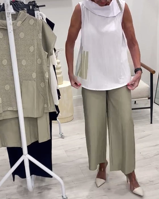 Pak Mouwloos Brede Kraag Mode