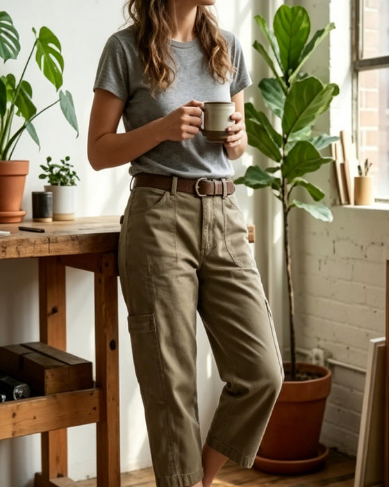 Broek Vintage Design Casual