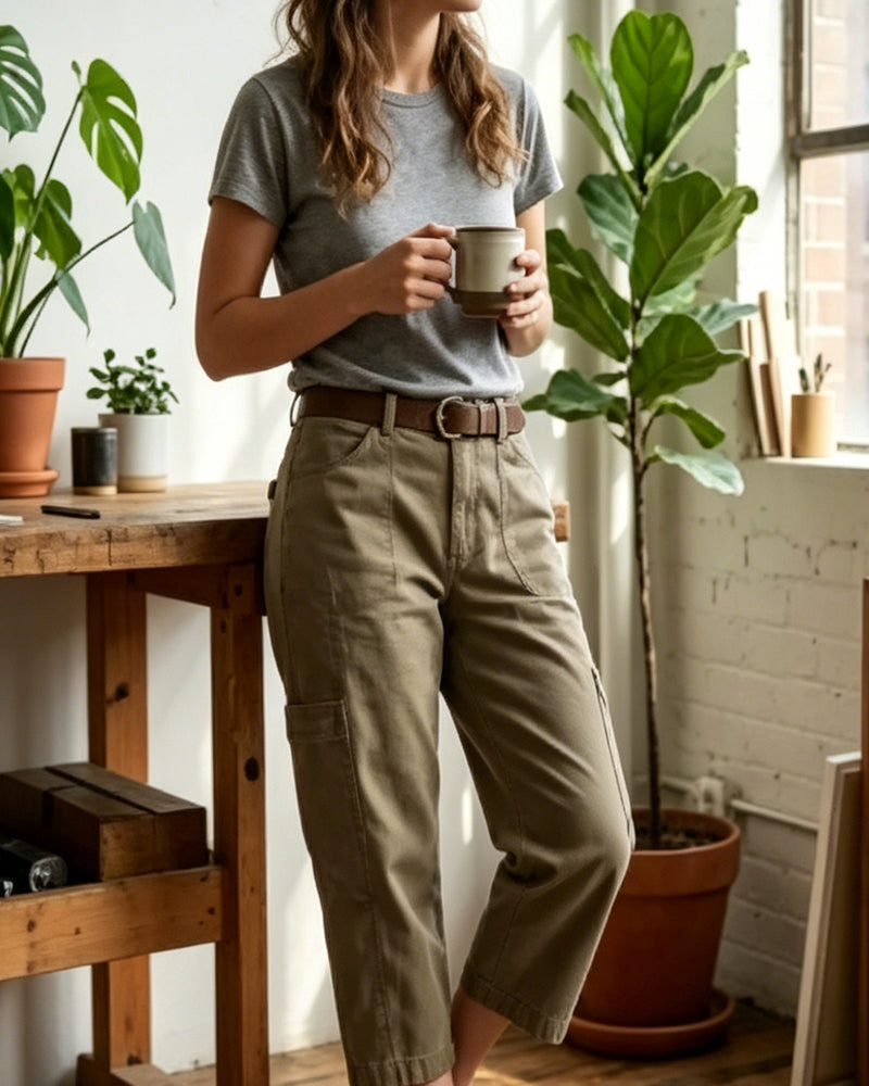 Broek Vintage Design Casual