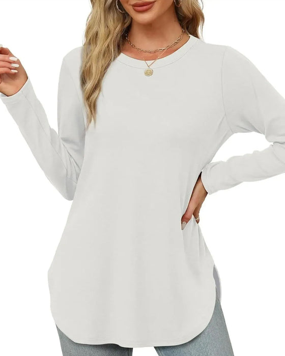 Effen Langmouw Top
