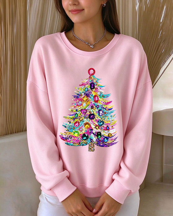 Top Rondhals Pullover Kerstboom