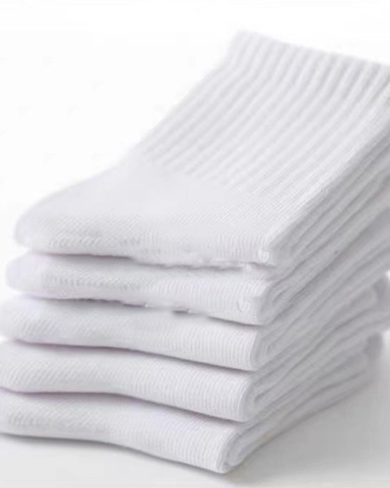 Eenvoudige, comfortabele sokken in effen kleur