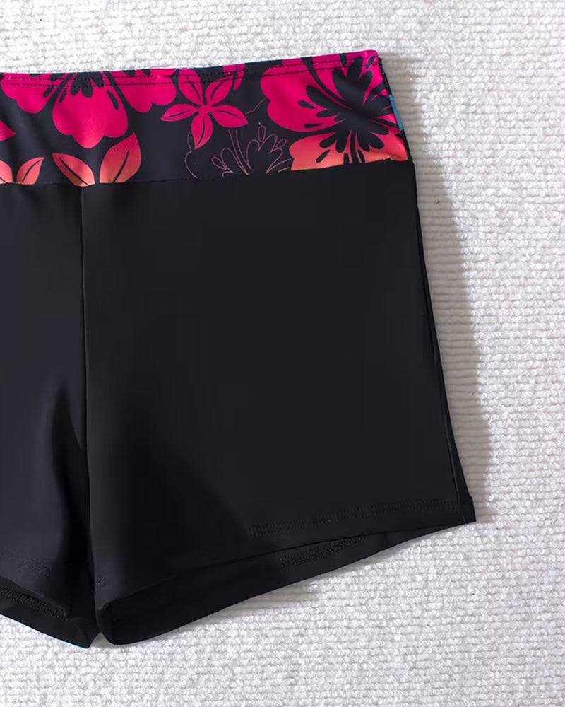 Bikini Sportief Boyleg Bedrukt