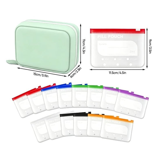 Premium waterbestendige PU reispillendoos set