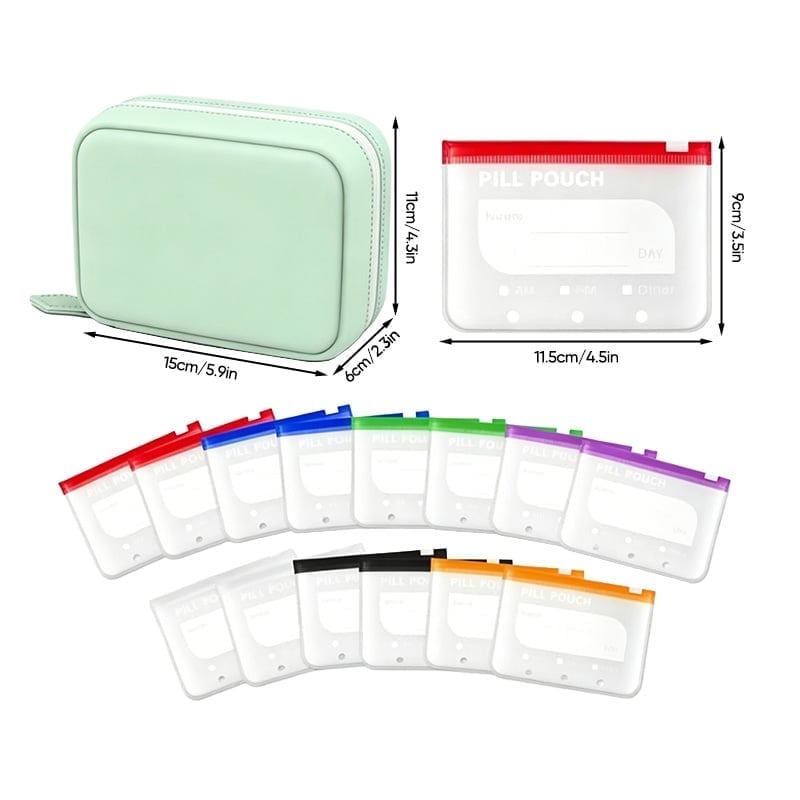 Premium waterbestendige PU reispillendoos set