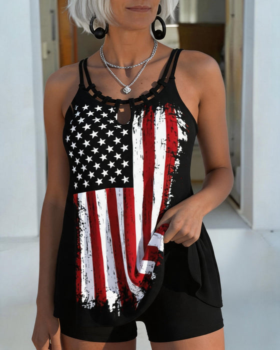 Tankini Vlag Casual Tweedelig