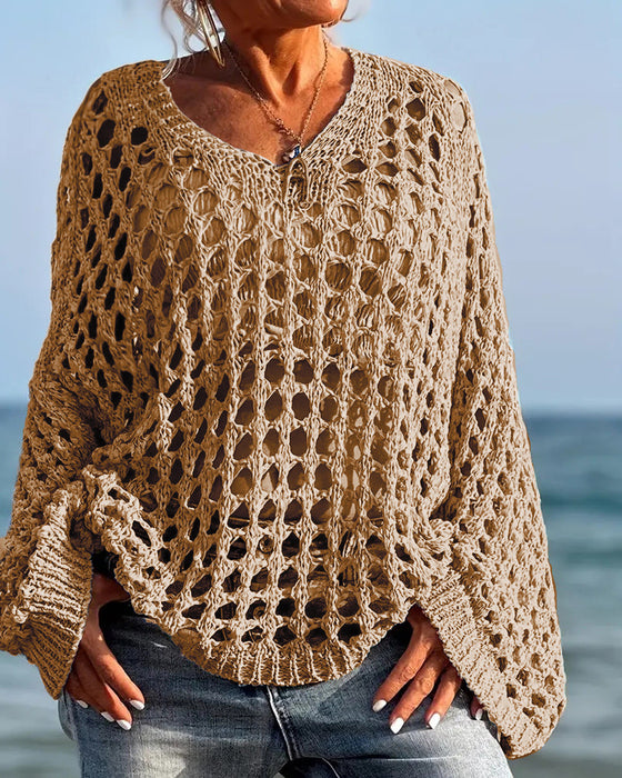 Pullover Lange Mouw Hol Uit