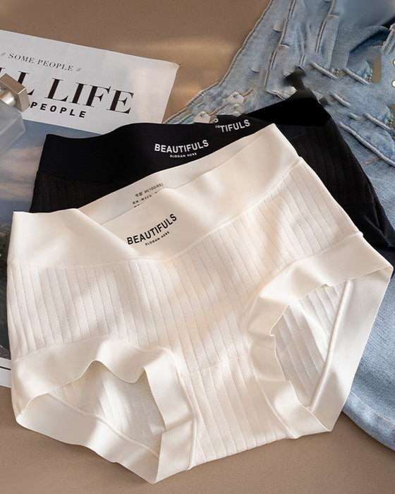 Slip Langvezelig Katoen Hoge Taille