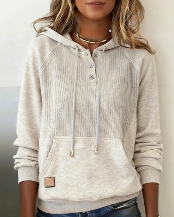 Casual Hoodie Met Lange Mouwen