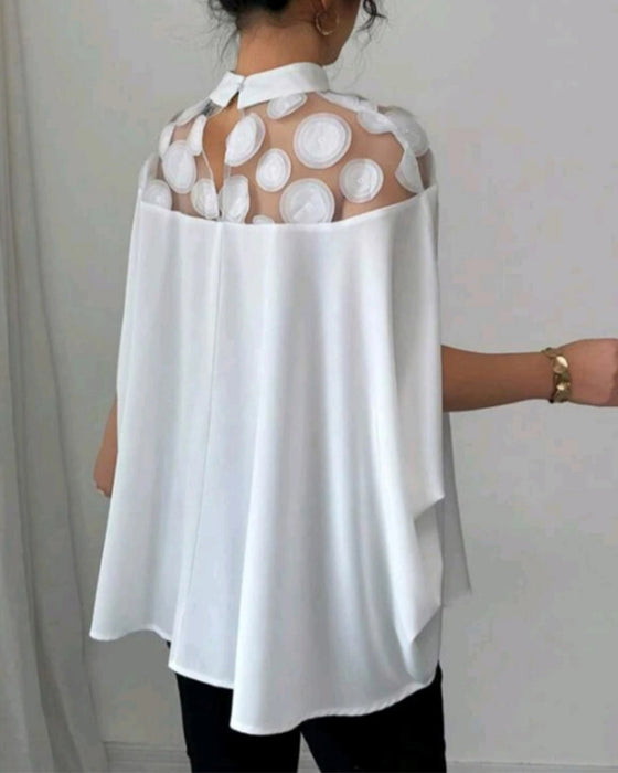 Blouse Off-the-shoulder Vleermuismouw Elegant