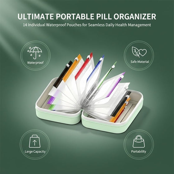 Premium waterbestendige PU reispillendoos set
