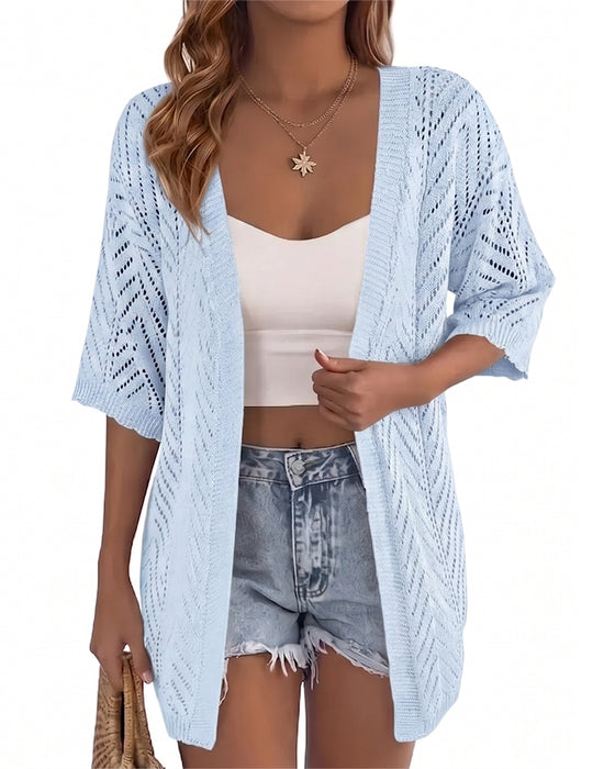 Cardigan Uitsnijding Los Open