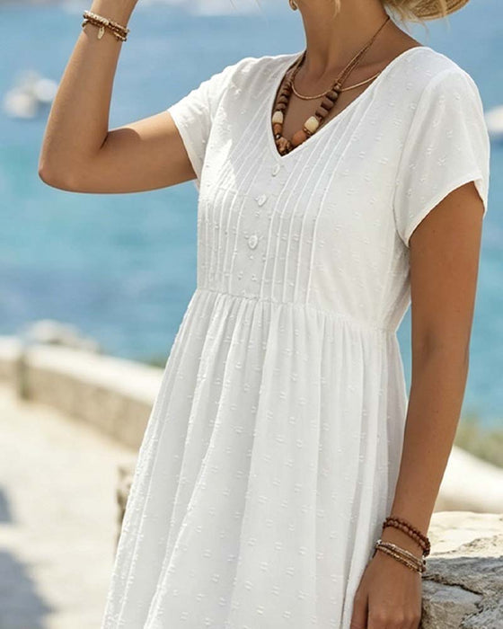 Jurk Jacquard Kant Midi