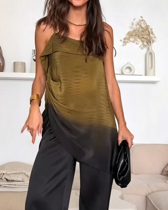 Cami Top Ombre Kleurblok