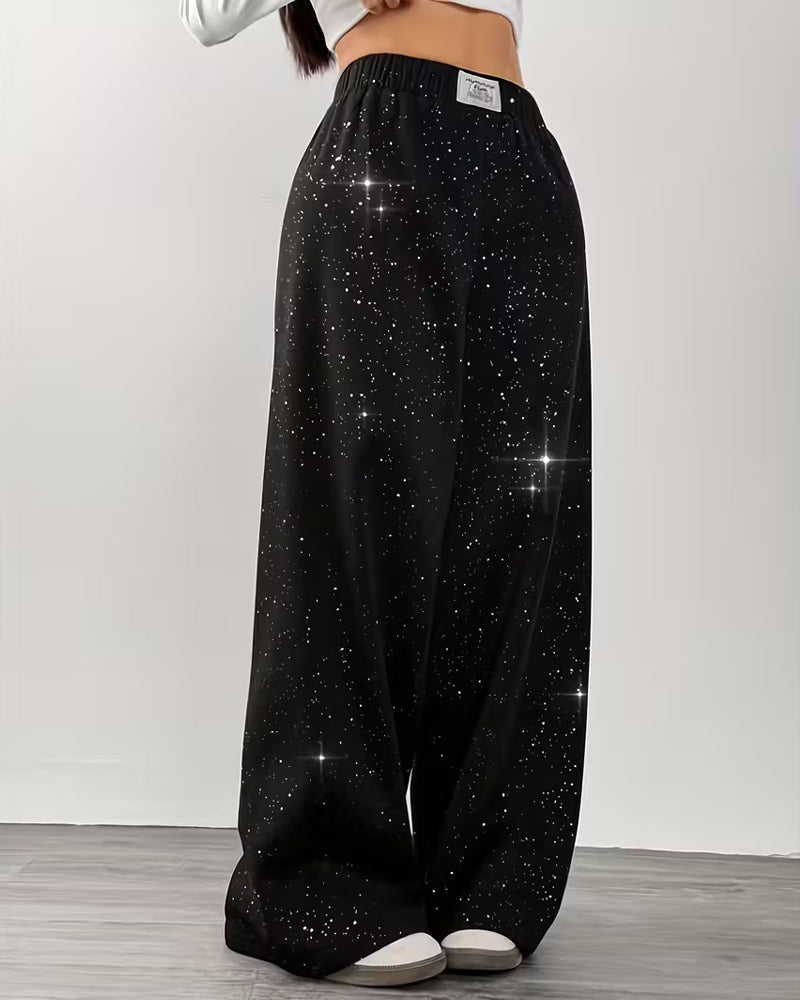 Joggingbroek Hoge Taille Slim Casual