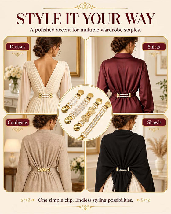 📿Meerdoel Tailklem | Bevestiging Voor Cardigan & Sjaal💎