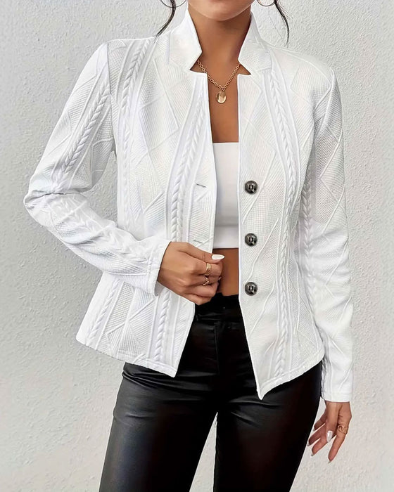 Blazer Jas Effen Geknoopt