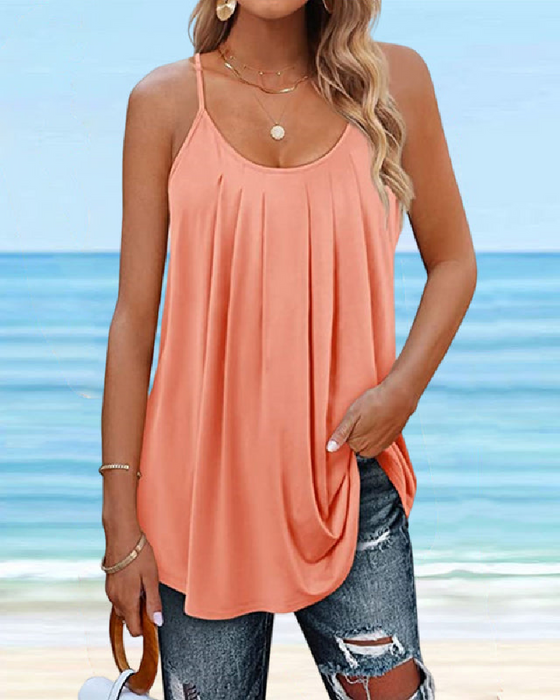 Camisole Dames Basic Ronde Hals