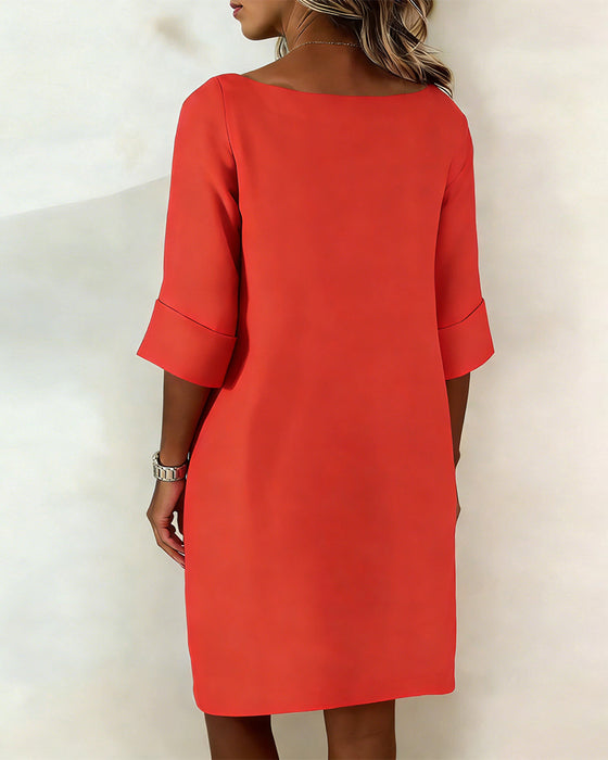 Jurk Casual Linnen Shift