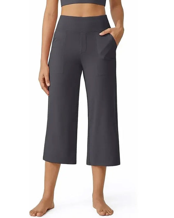 Broek Effen Casual Veelzijdig Cropped