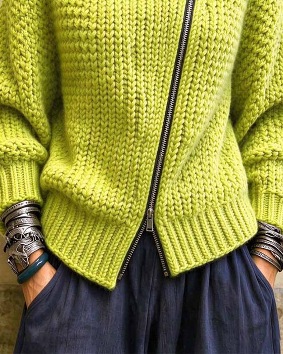 Pullover Hoge Hals Lange Mouwen