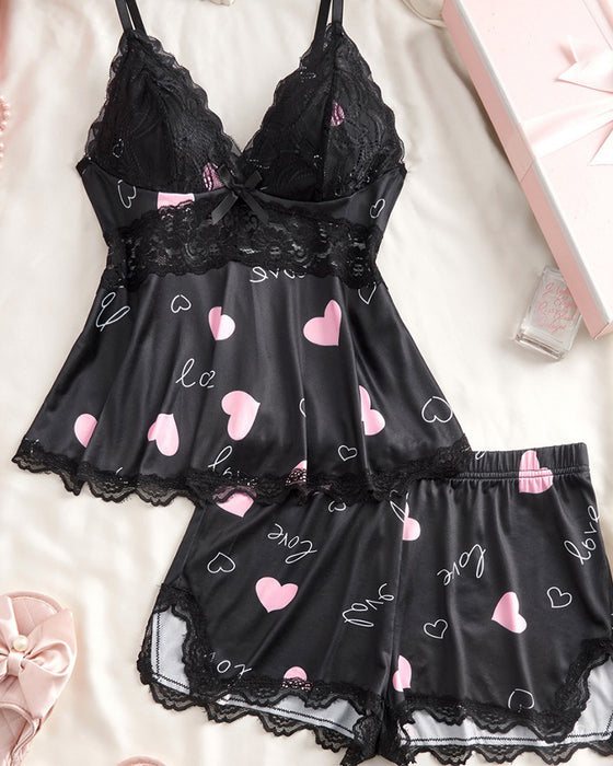 Set Kant Patchwork Sexy Pyjama