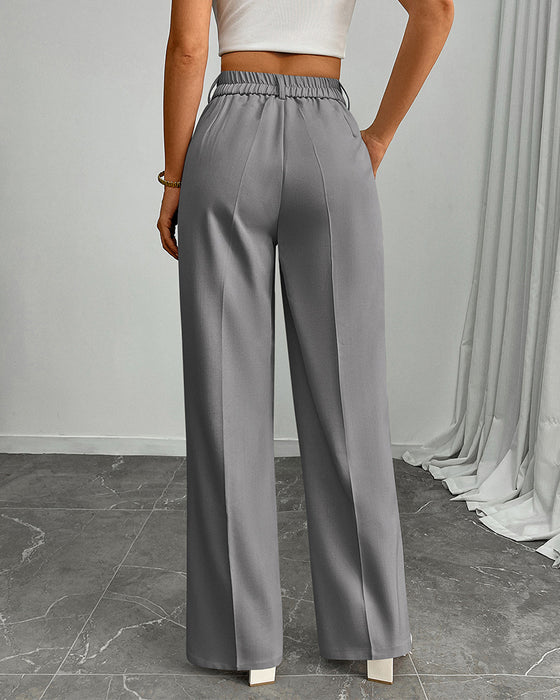 Broek Casual Los Recht Wijd Pijp