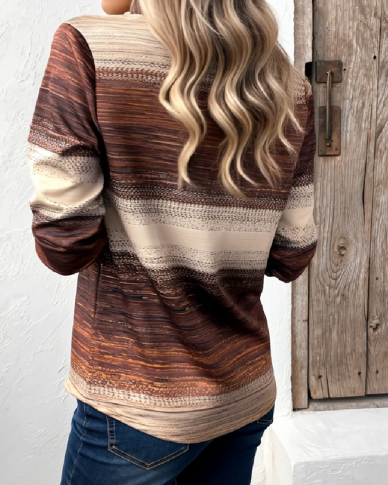 Hoodie Staande Kraag Halfritsen Verloop