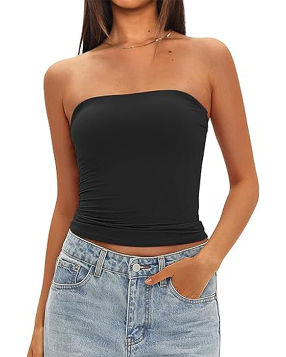Tanktop Beugelloos Kort Nauwsluitend