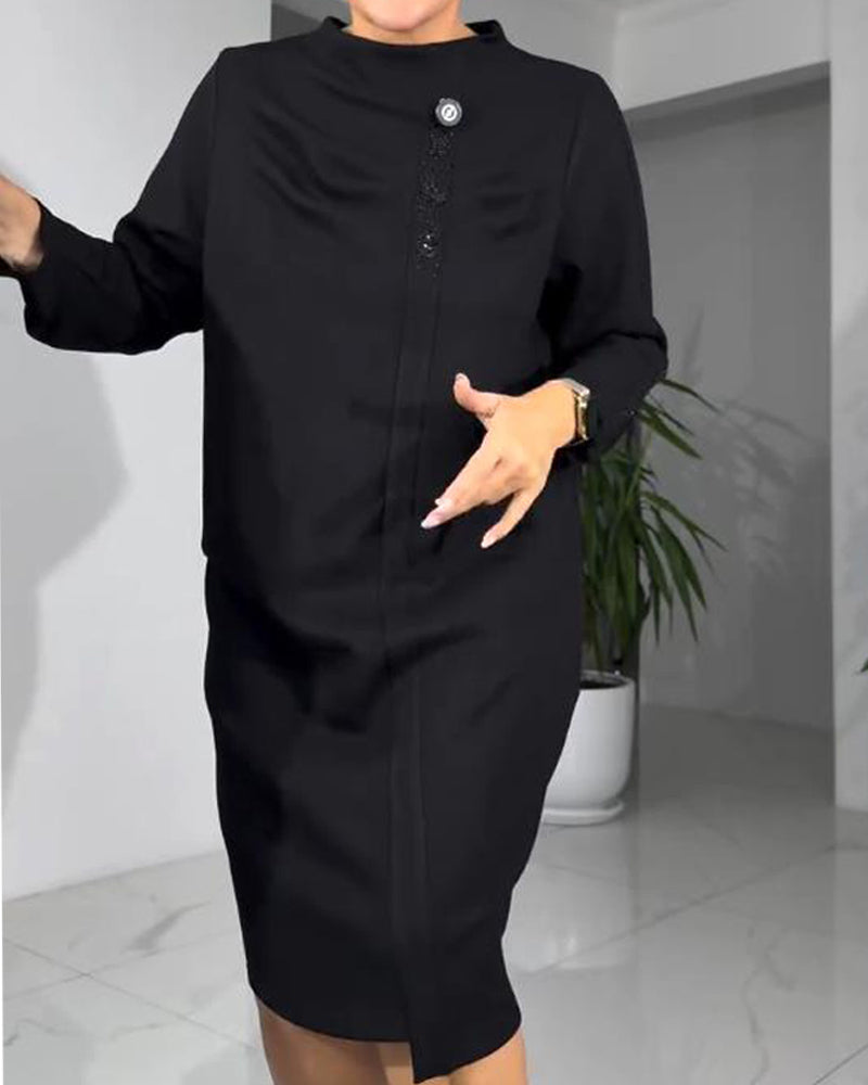 Jurk Met Gesofistikeerde Stijl En Elegante Sfeer