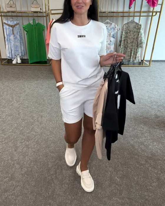 Set Gedrukt Casual Tweedelig