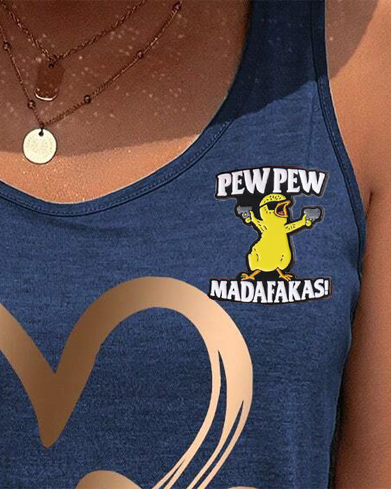 Broche Met Letter & Cartoon Eend Ontwerp