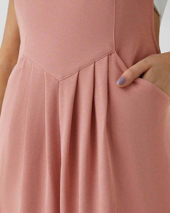 Jumpsuit Effen Kleur Geplooid