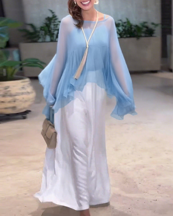 Blouse Met Stijlvol Effen Ontwerp