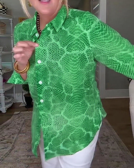 Blouse Met Knopjes En Getextureerd Kenmerken